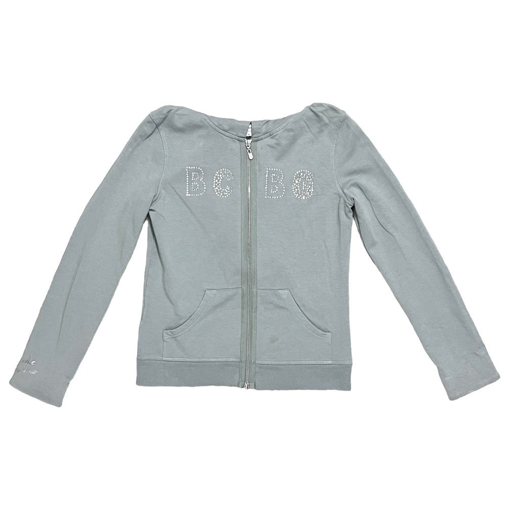 BCBGeneration Bedazzled Zip Up Hoodie Size Medium